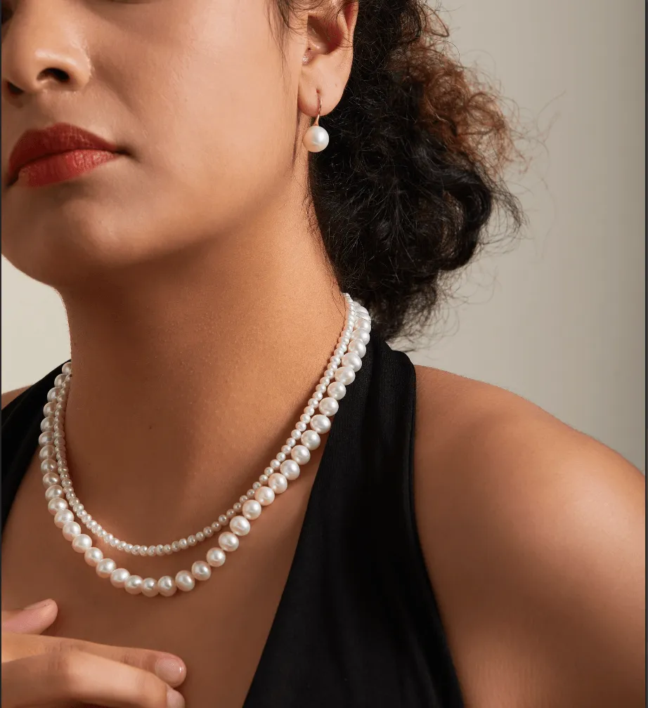 Double-layered Pearl Necklace