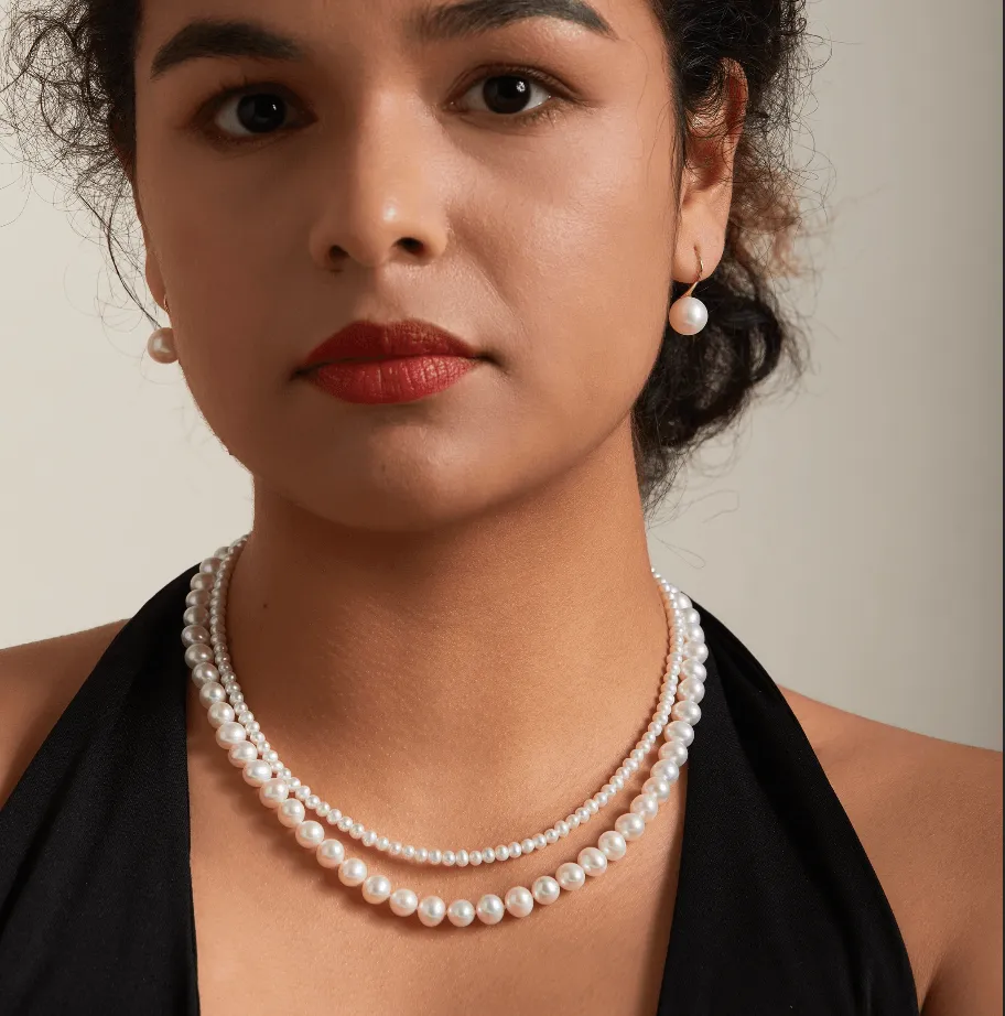 Double-layered Pearl Necklace