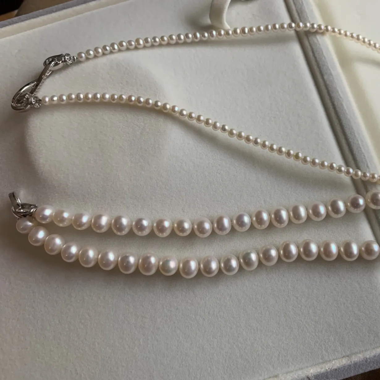 Double-layered Pearl Necklace