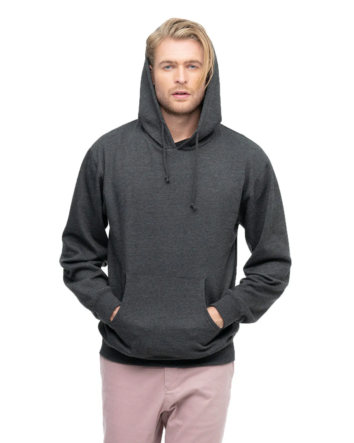 econscious Unisex Heathered Fleece Pullover Hooded Sweatshirt