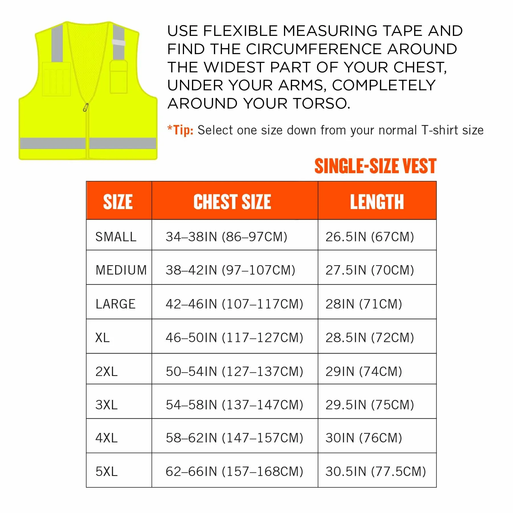 Ergodyne 24502 8249Z-S S Lime Class 2 Economy Surveyors Vest - Single Size