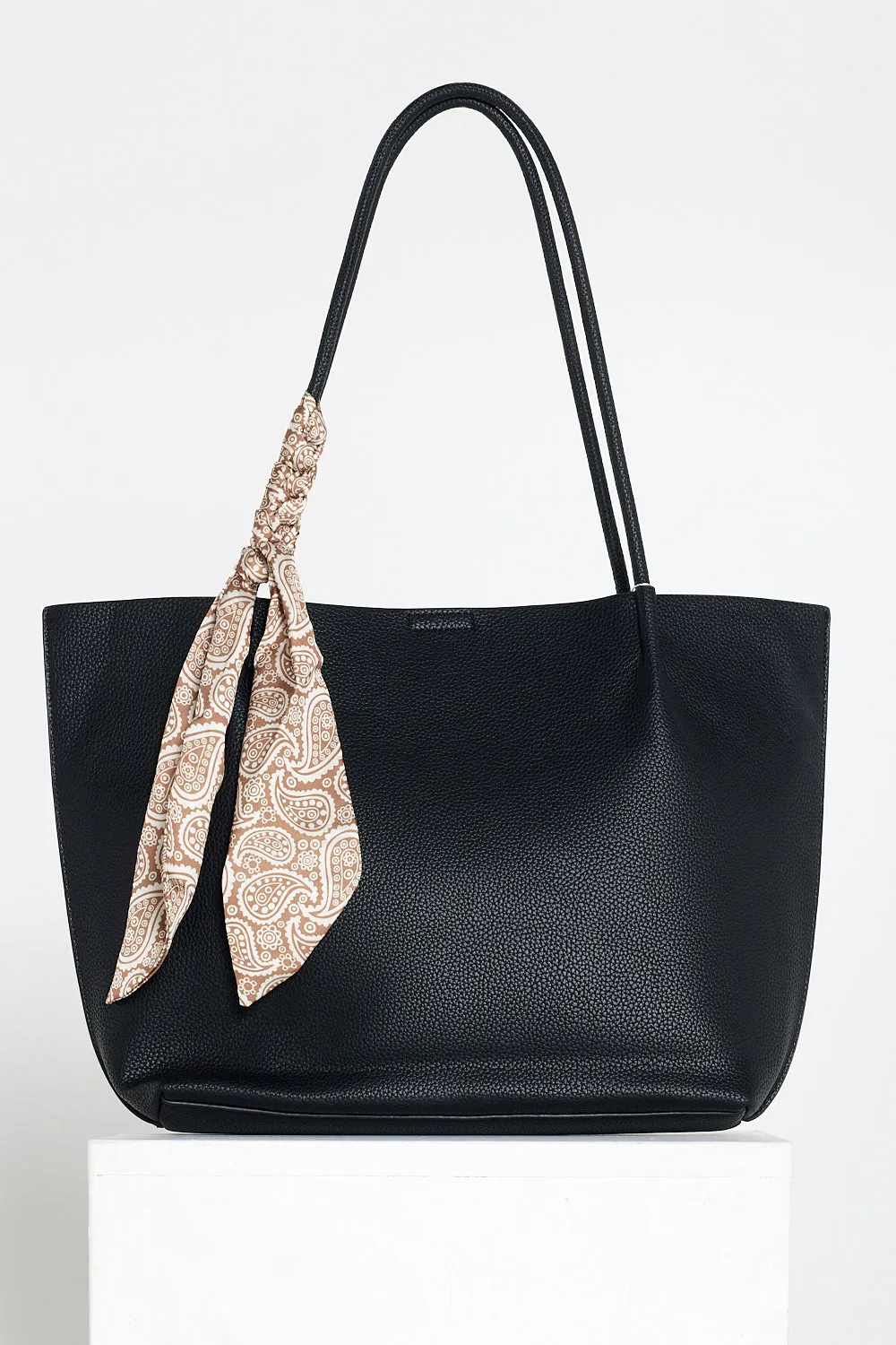 Faith Tote Bag & Clutch - Black