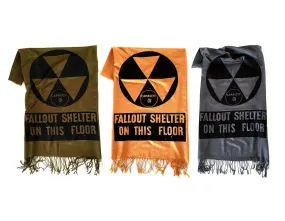 Fallout Shelter Scarf. Linen-weave pashmina