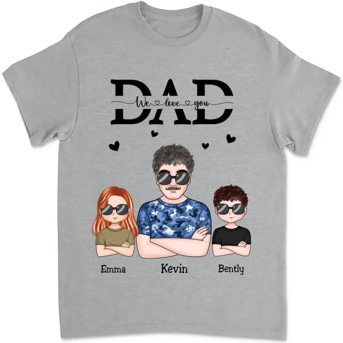 Father's Day - Dad We Love You - Personalized T-Shirt (TB)