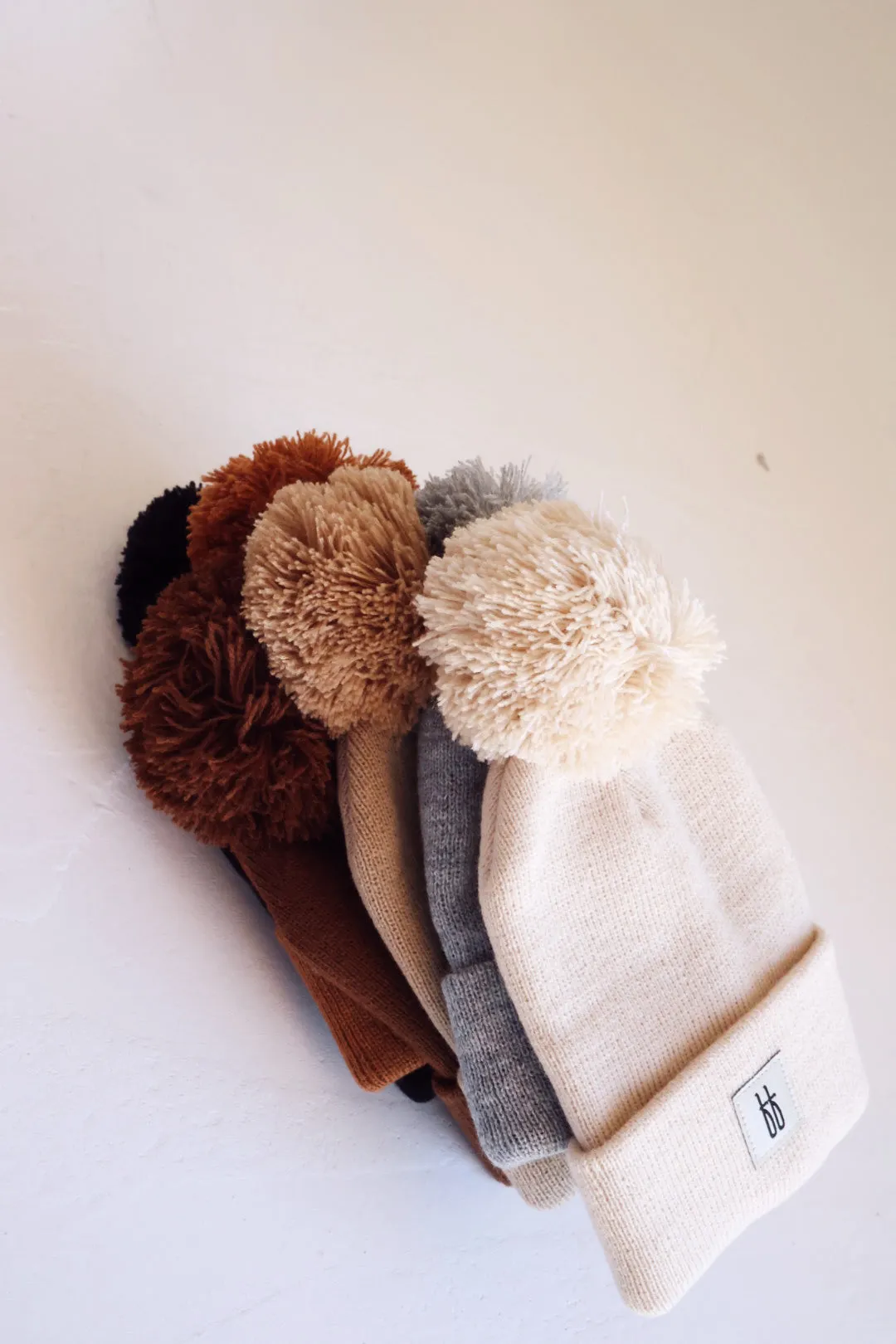 ff Knit Pom Top Beanie | Taupe