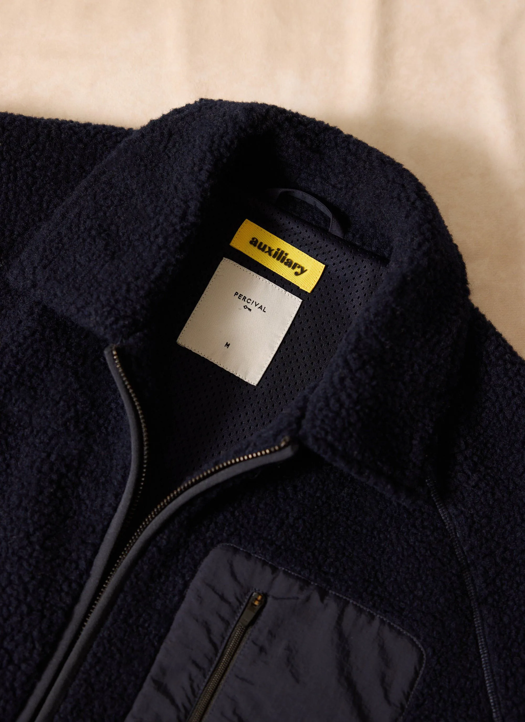 Fleece Jacket | Wool | Navy