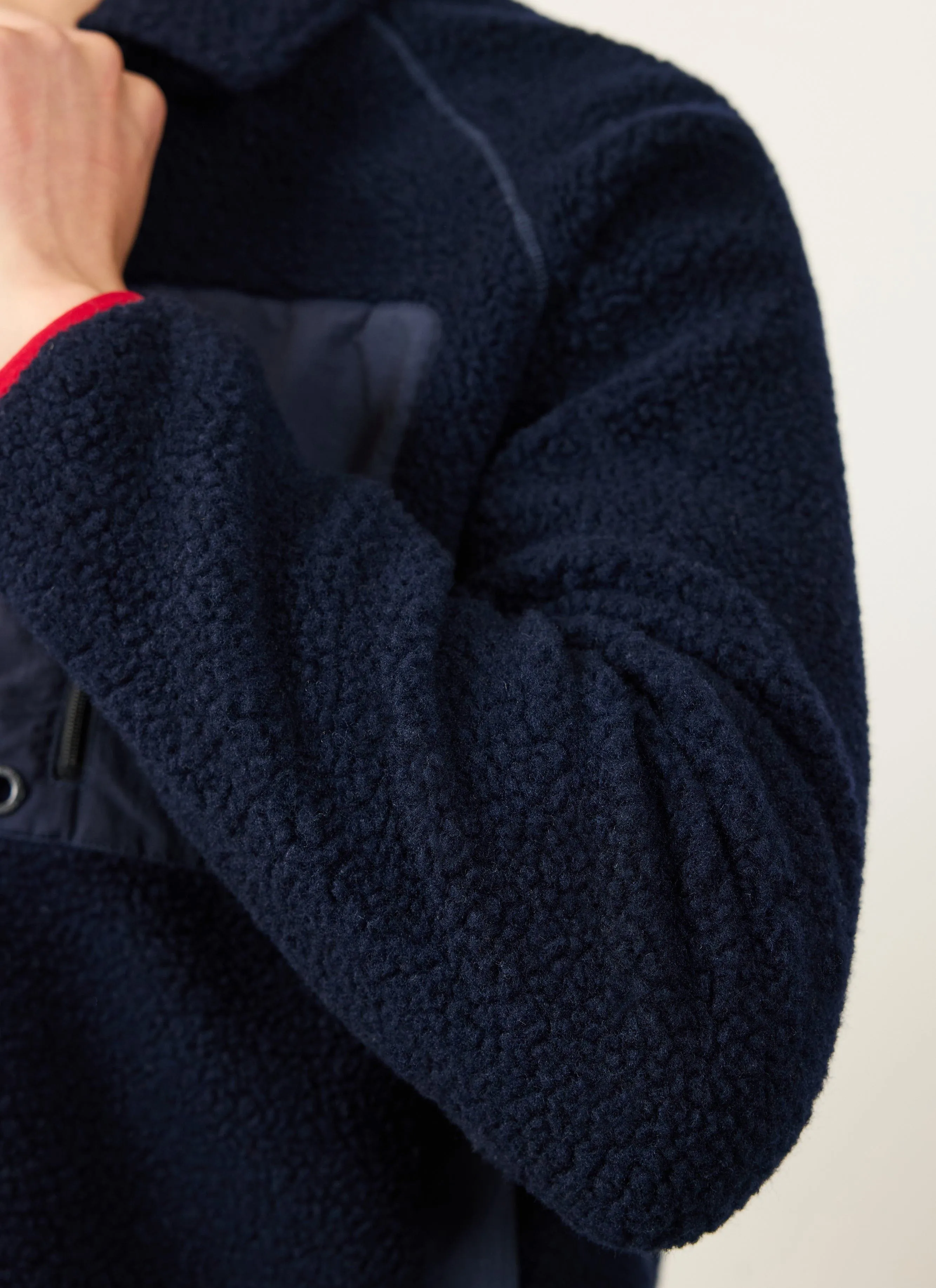 Fleece Jacket | Wool | Navy