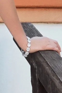 Flora Cubic Zirconia Statement Bracelet