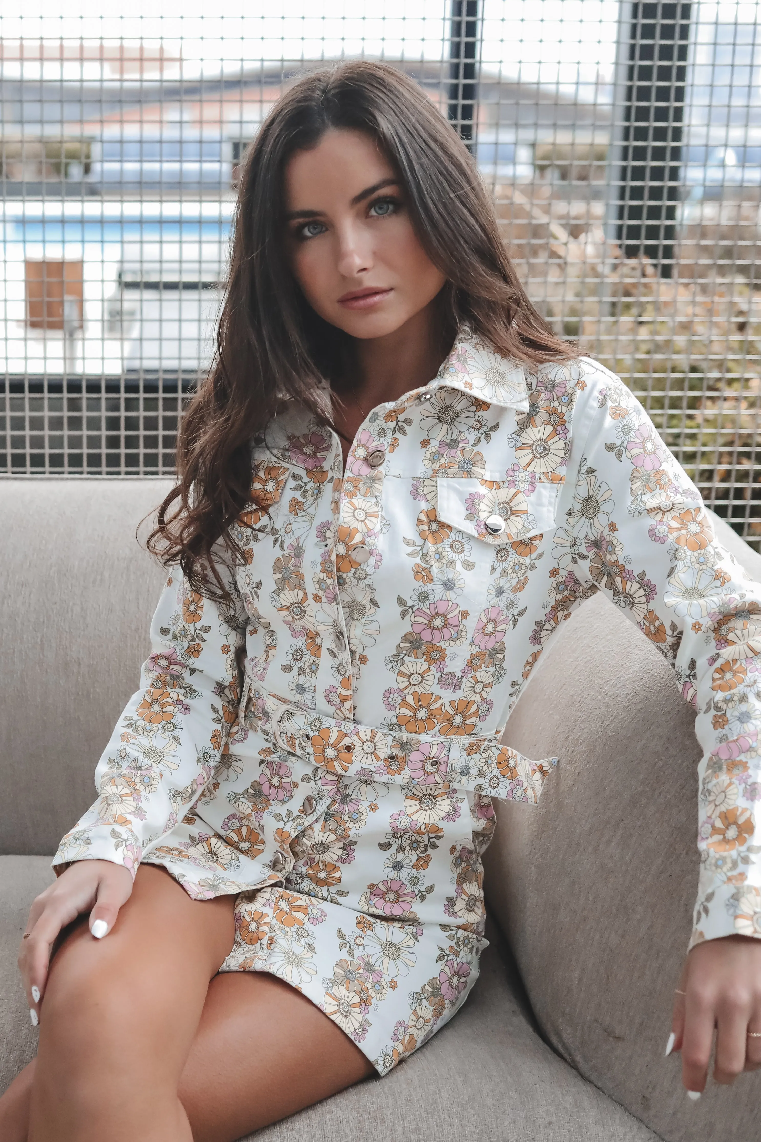 Friends Till The End Floral Button Up Dress