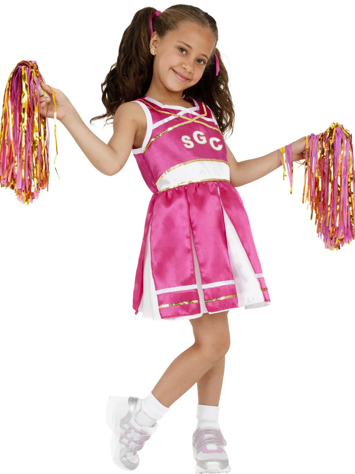 Girls Costume - Pink Cheerleader