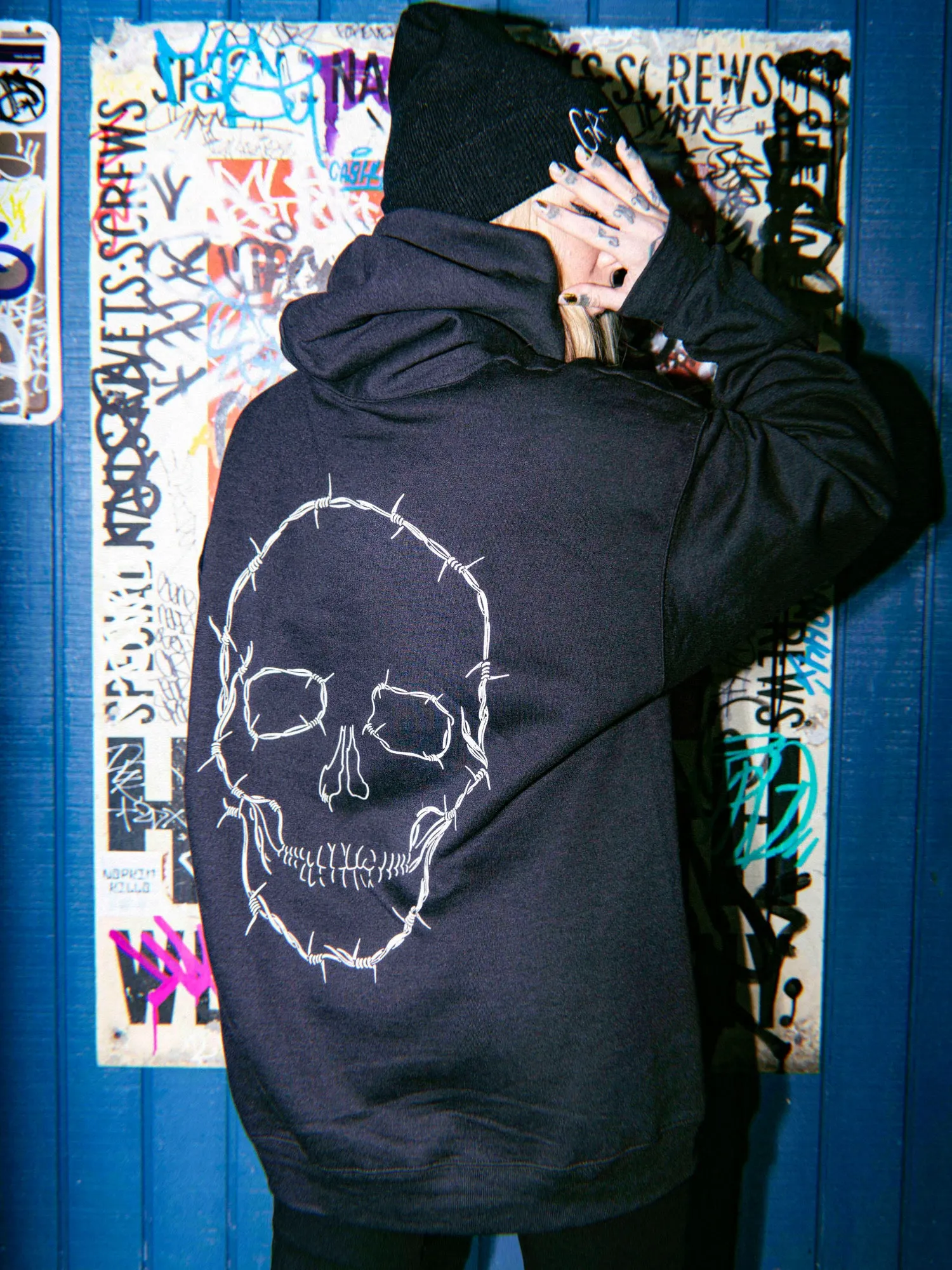 GNG Keep Out Black Hoodie