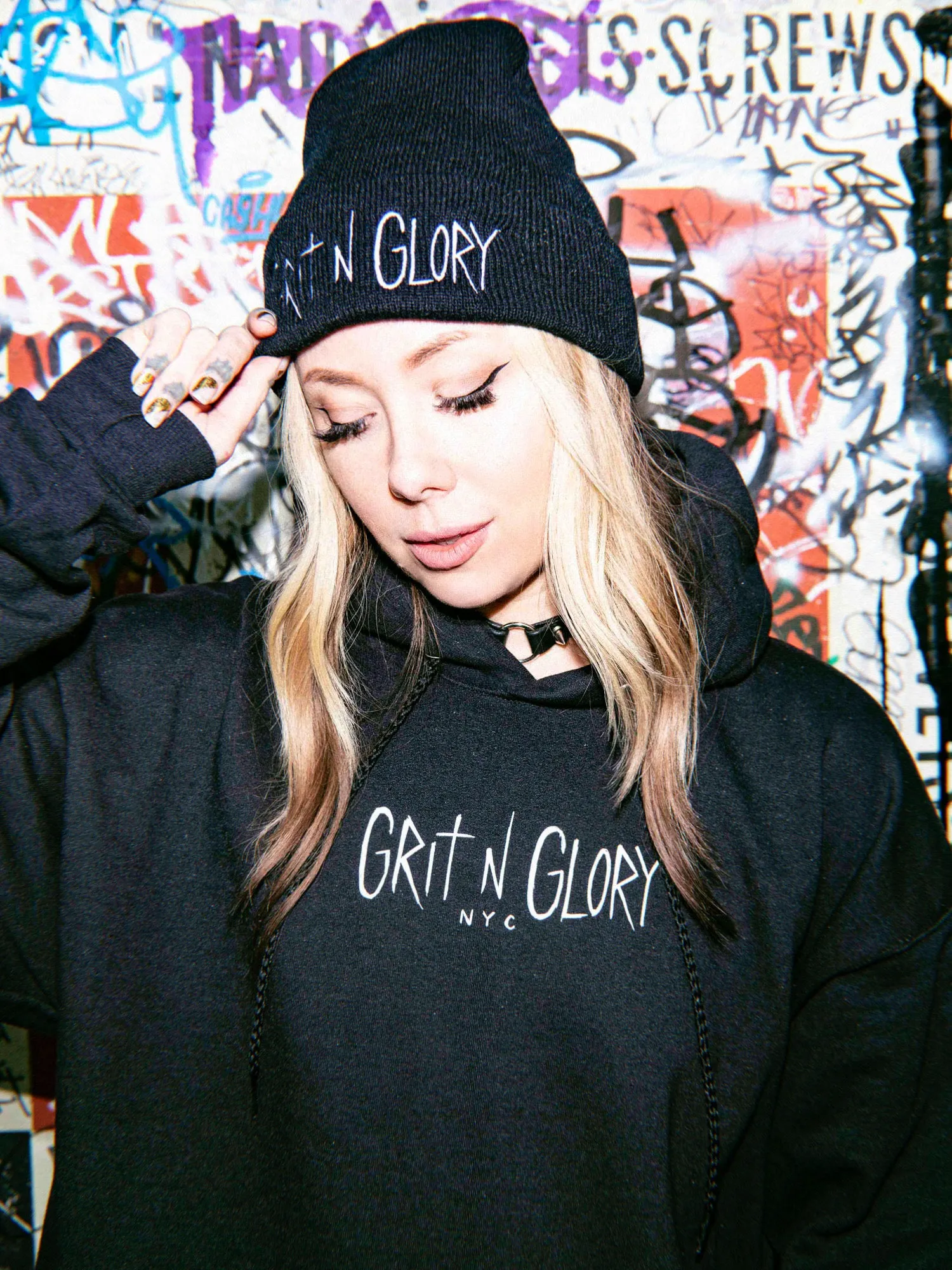 GNG Keep Out Black Hoodie