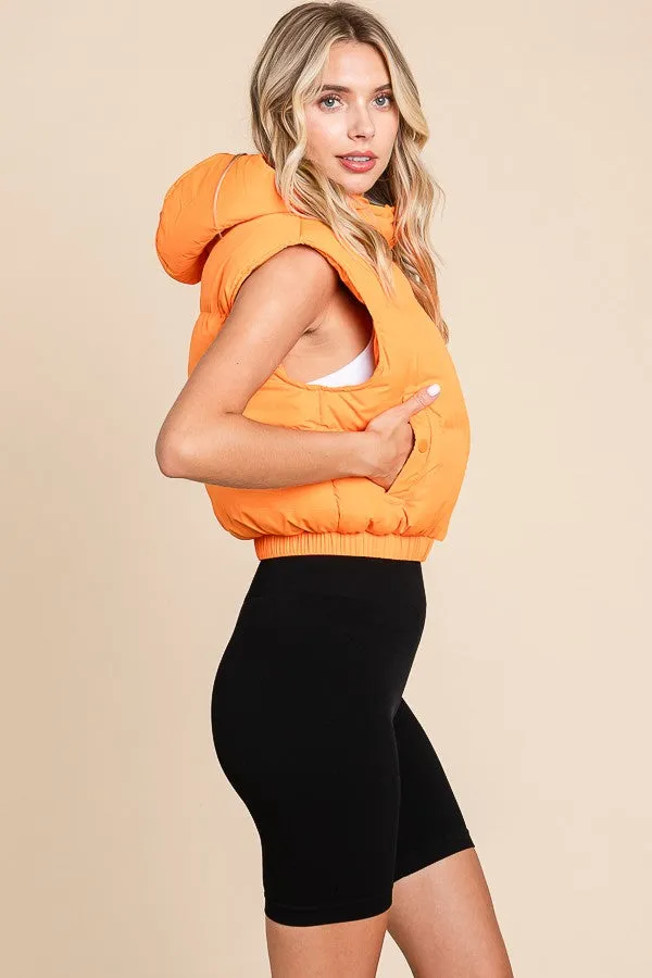 Go Big Orange Puffer Vest