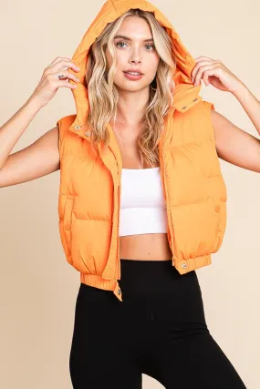 Go Big Orange Puffer Vest