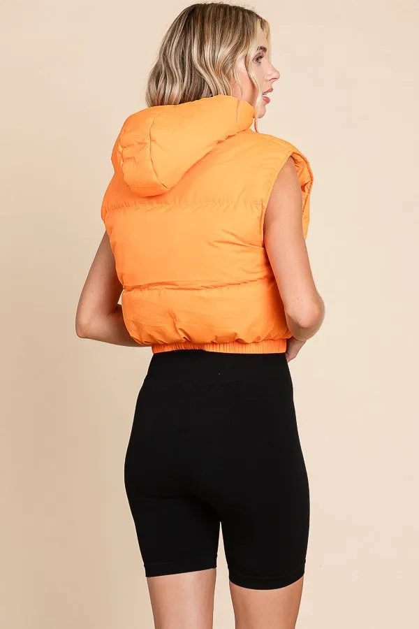 Go Big Orange Puffer Vest