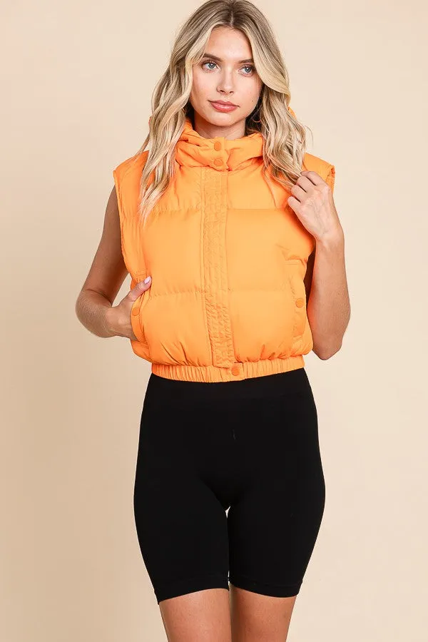 Go Big Orange Puffer Vest