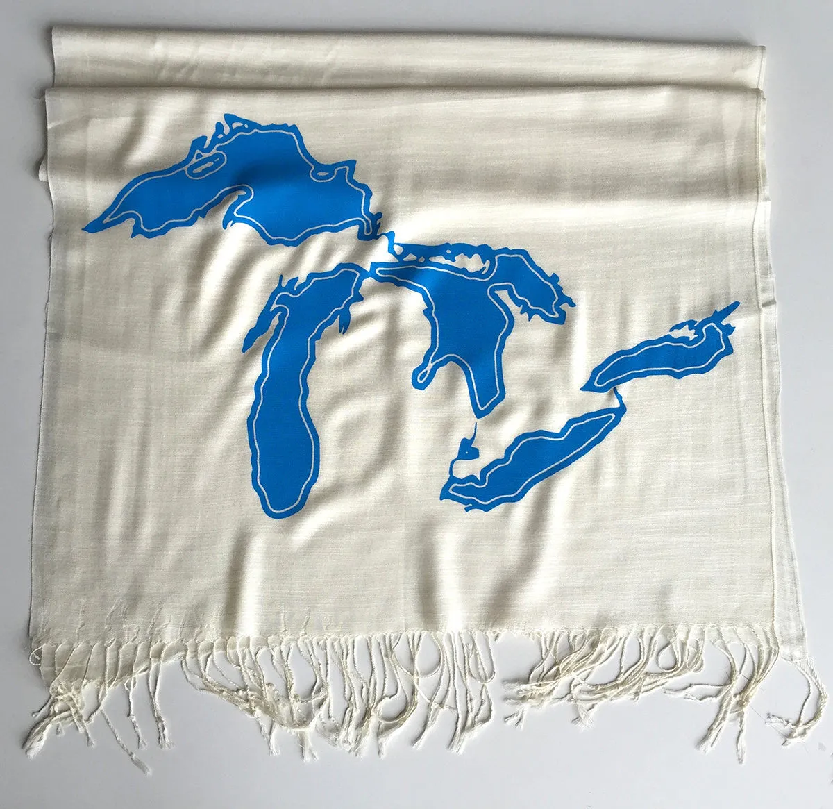 Great Lakes Linen-weave Pashmina