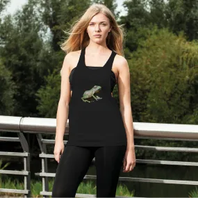 Green Frog Women's Loose Racerback Tank Top