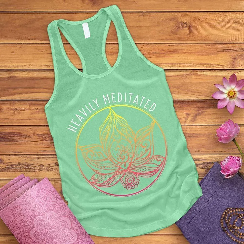 Heavily Meditated Flower Tank Top