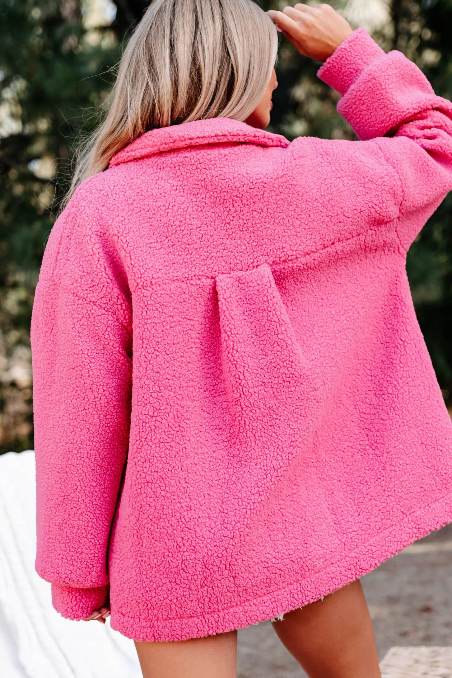 Heres To Today Sherpa Jacket (Pink)