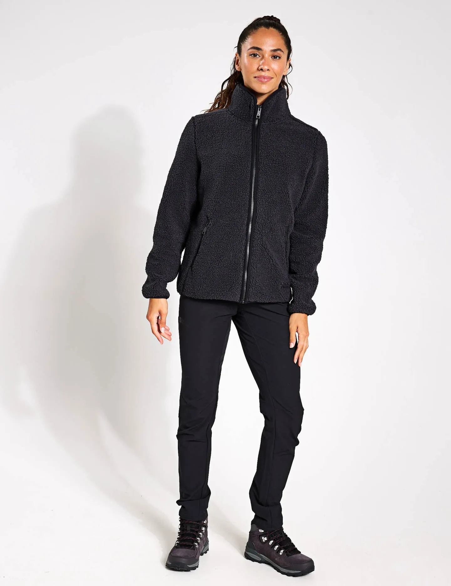 High Curl Jacket - Black