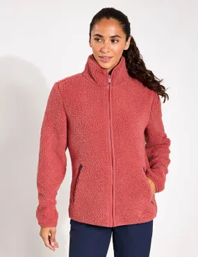 High Curl Jacket - Red Coral