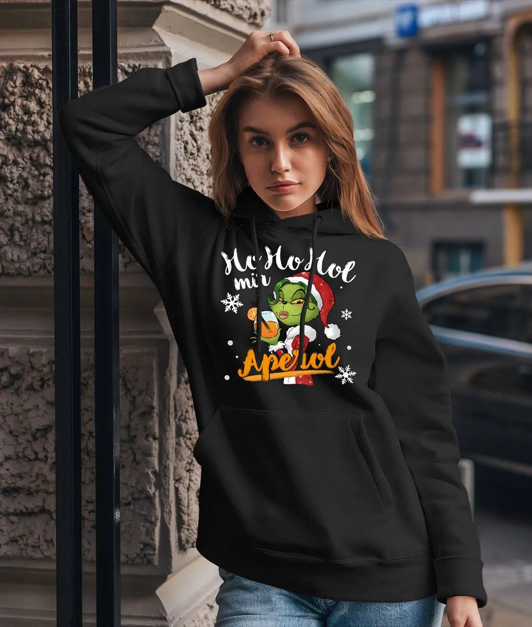 Hoodie - Miss Grinch - Ho Ho Hol mir Aperol