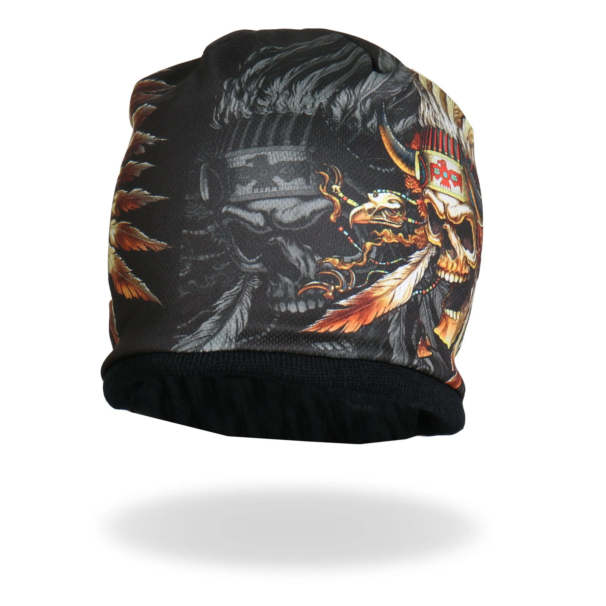 Hot Leathers KHC1024 Sublimated Indian Skull Beanie