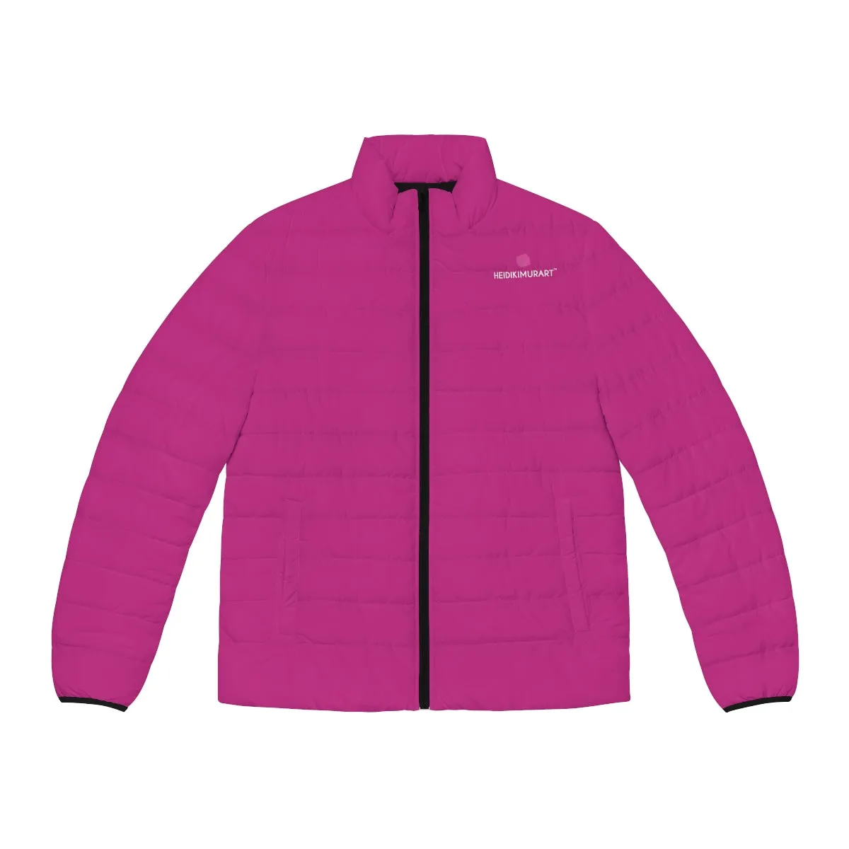 Hot Pink Color Men's Jacket, Best Men's Puffer Jacket