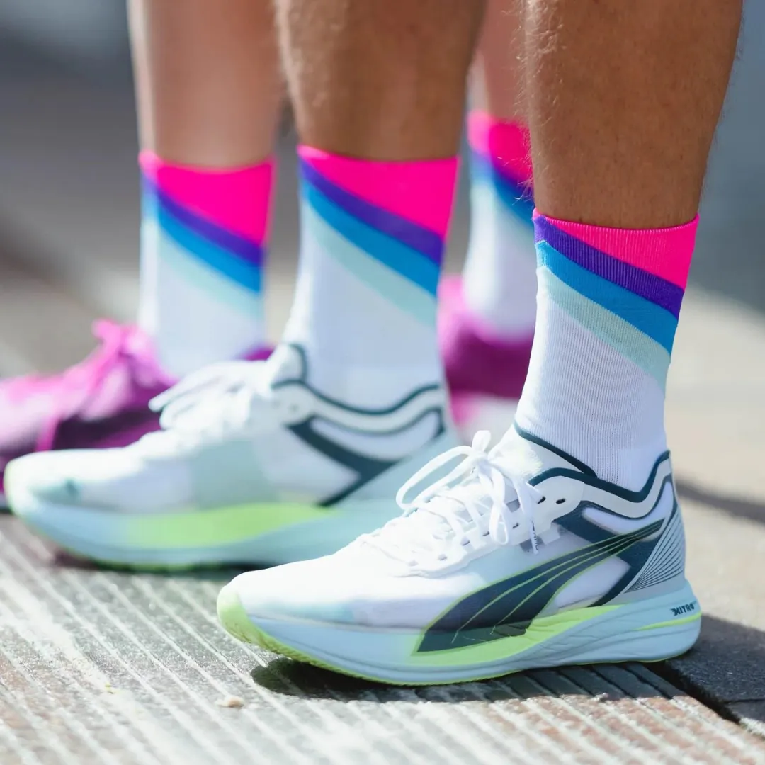 Incylence - Running Grades Long Sock - Blue Pink