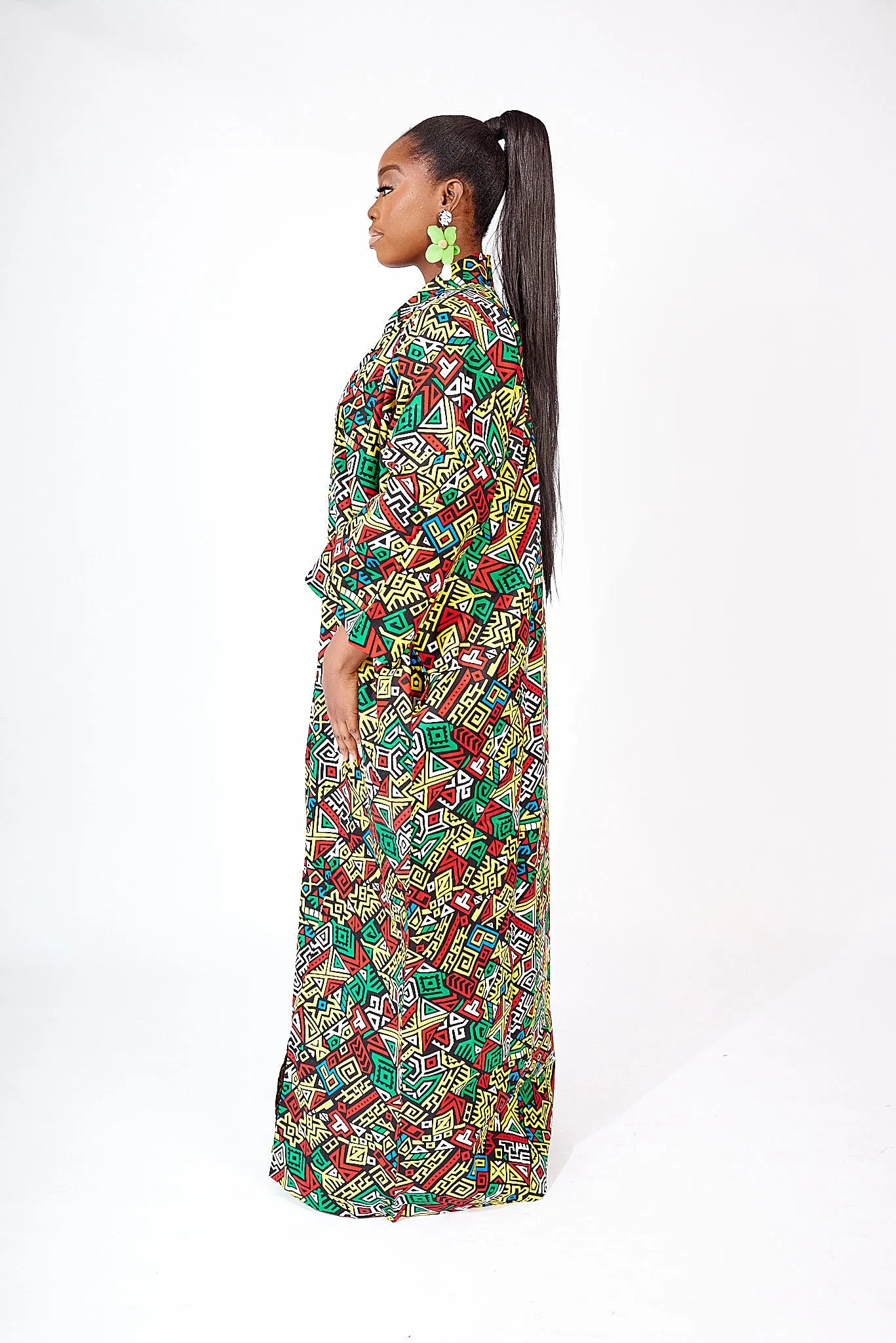 JUMOKE AFRICAN PRINT KIMONO