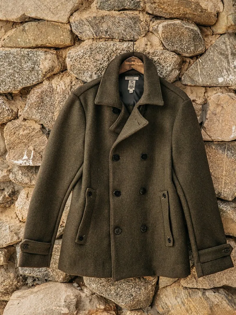 Kato by Hiroshi Kato Mallet Peacoat 21oz Military Green