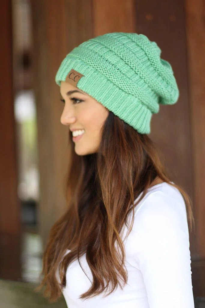 Knit Mint Beanie