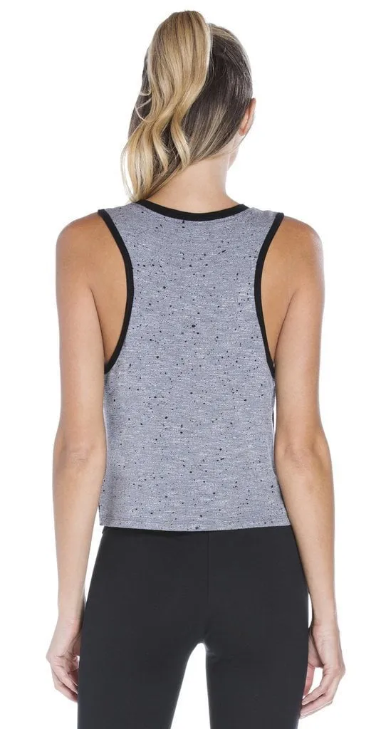 Koral - Crescent Crop Top Dove Grey