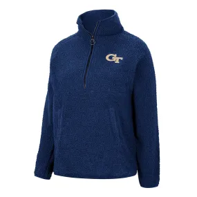 Ladies Georgia Tech Yellow Jackets Winter Wonderland 1/4 Zip Jacket