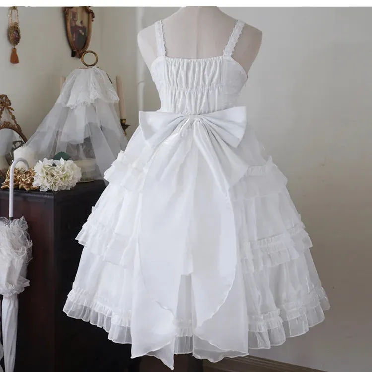 Love Organza ~ Sweet Lolita JSK Dress Tiered Party Dress