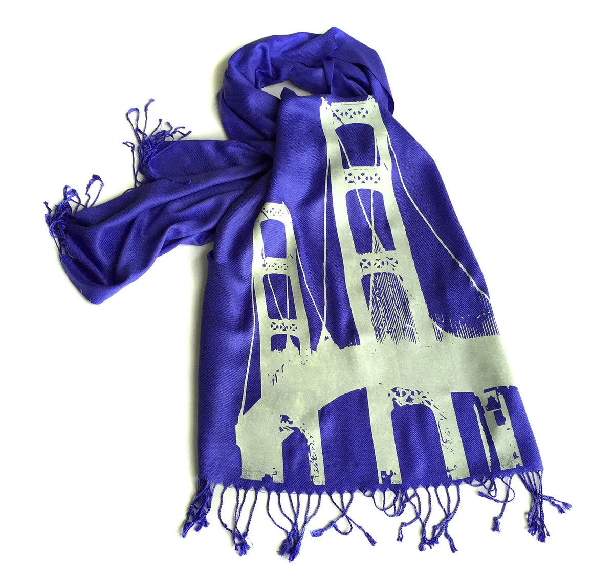 Mackinac Bridge Scarf, Bamboo Pashmina