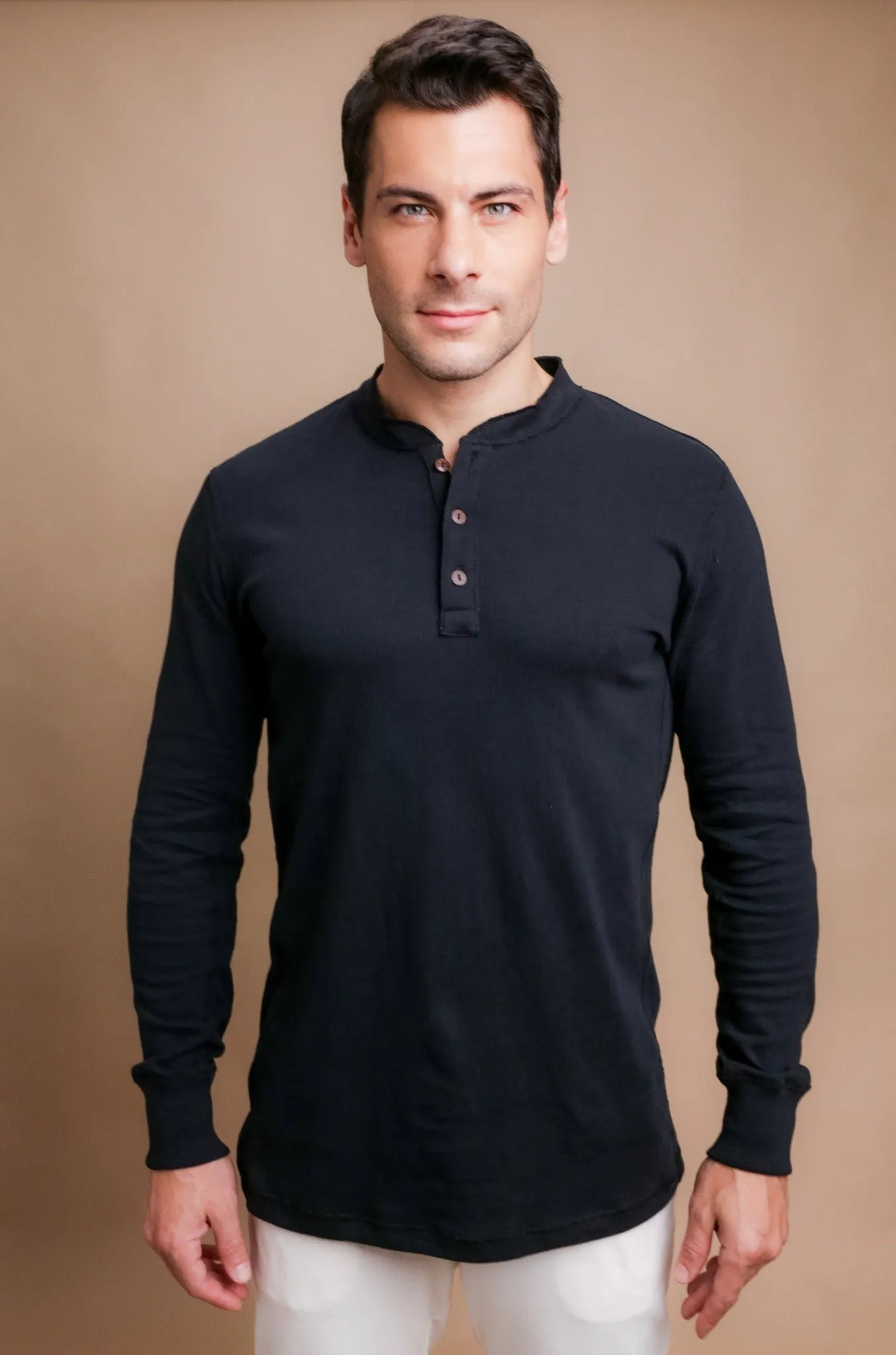 Men's Henley Long Sleeve Shirt