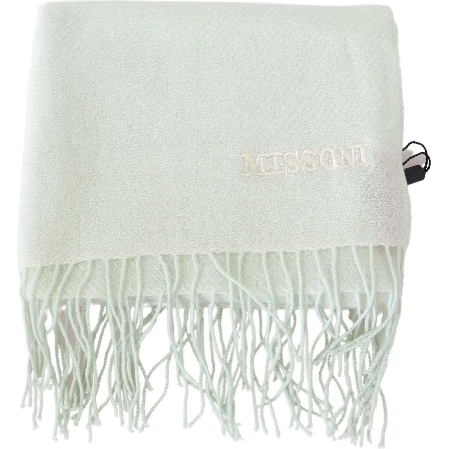 Missoni Elegant White Cashmere Scarf