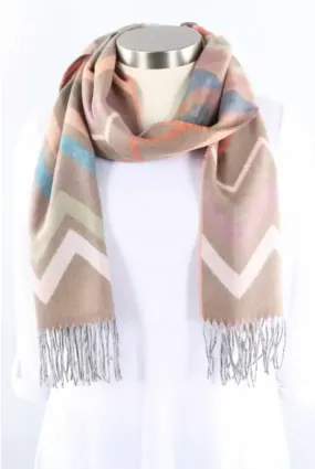 Modern Zig Zag Scarf - Rabbit