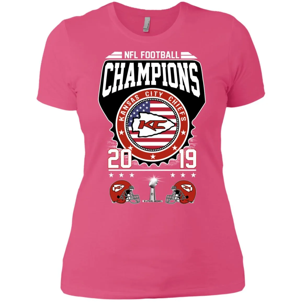 Nfl – Football Champions Kansas City Chiefs Super Bowl 2019 Women Cotton T-Shirt