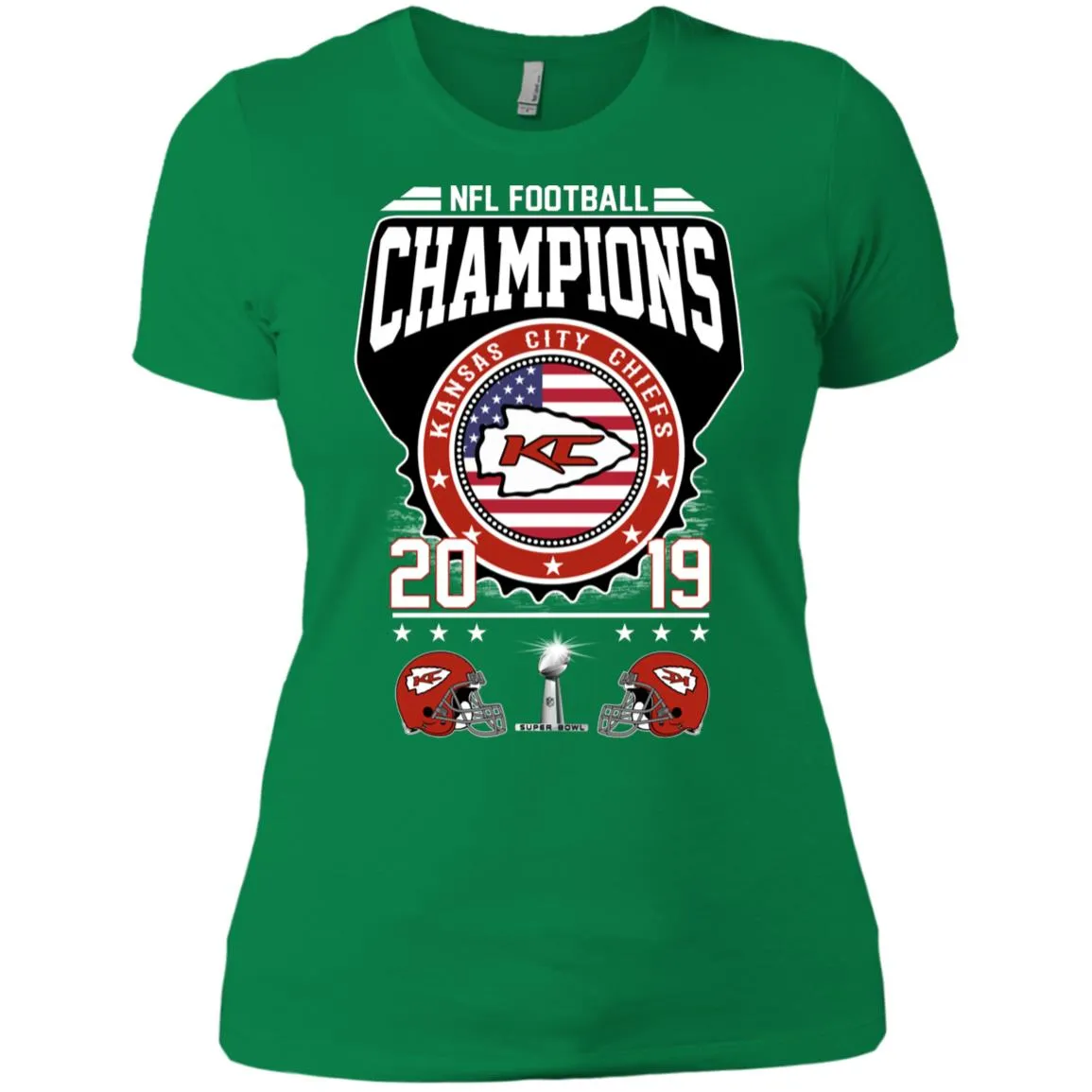 Nfl – Football Champions Kansas City Chiefs Super Bowl 2019 Women Cotton T-Shirt