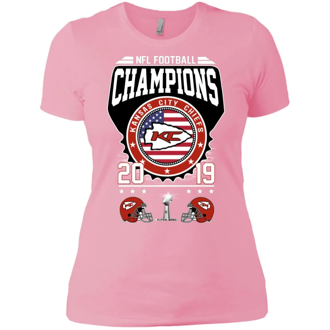 Nfl – Football Champions Kansas City Chiefs Super Bowl 2019 Women Cotton T-Shirt