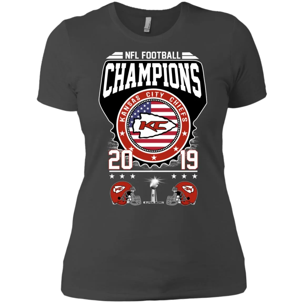 Nfl – Football Champions Kansas City Chiefs Super Bowl 2019 Women Cotton T-Shirt