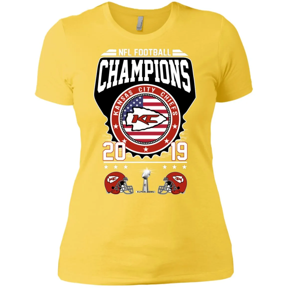 Nfl – Football Champions Kansas City Chiefs Super Bowl 2019 Women Cotton T-Shirt