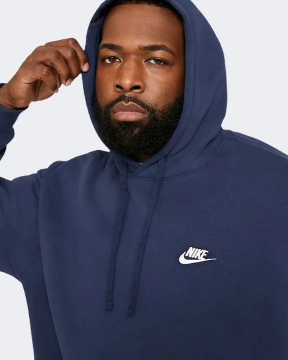 Nike Sportswear Club Fleece Men Lifestyle Hoody Navy Bv2654-410