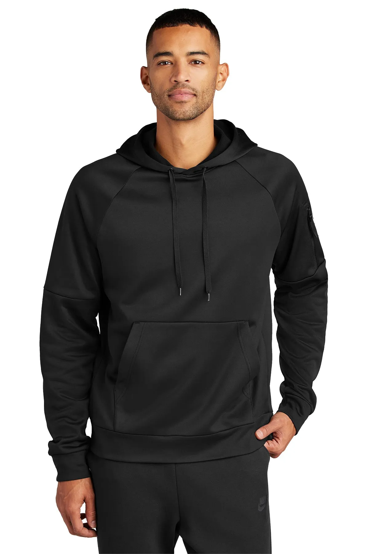 Nike Therma-FIT Pocket Pullover Branded Hoodies, Black