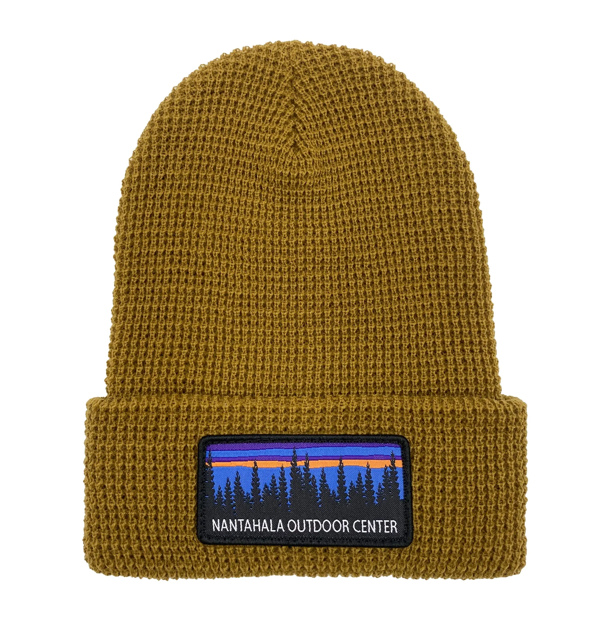 NOC Sunset Tree Line Waffle Knit Beanie