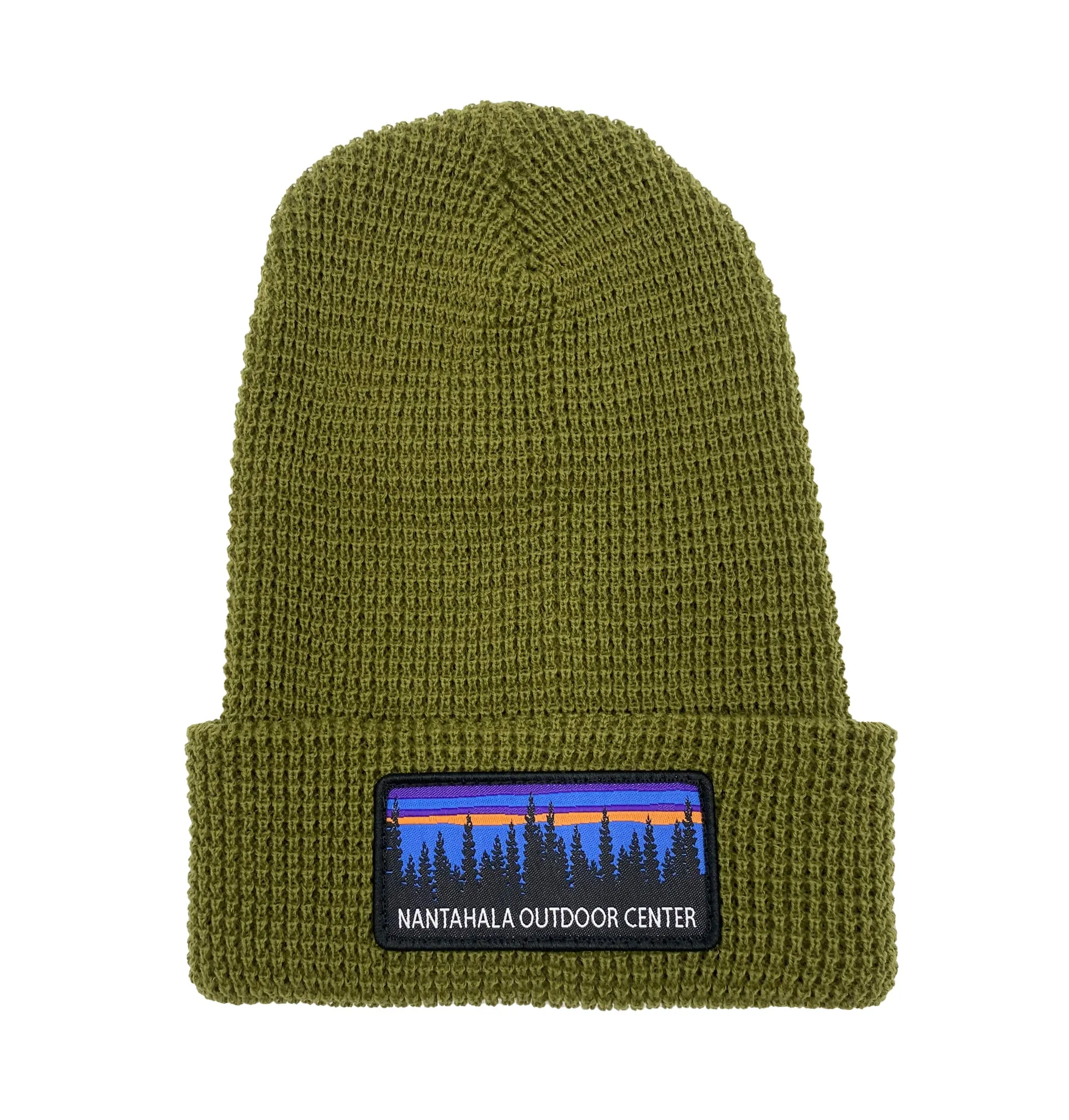 NOC Sunset Tree Line Waffle Knit Beanie