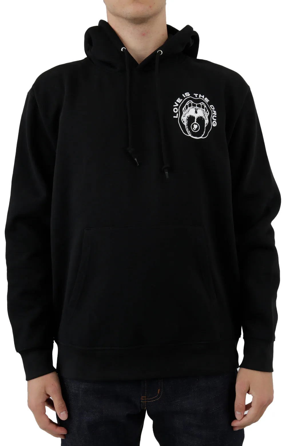 Obey Love Is The Drug Hoodie - Black